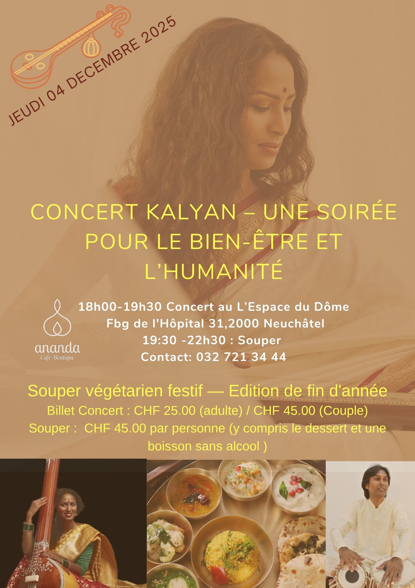 04.12.2025/18:00-19:30 :Concert Kalyan – Une soirée de musique et de bienveillance